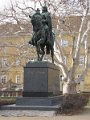 Szekesfehervar - Szent Istvan lovas szobra